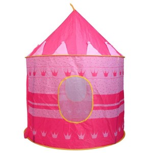 Portable Folding Blue Play Tent Children Kids Castle Cubby Play House Pink